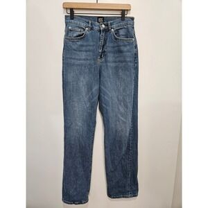 BDG Urban Outfitters High Waisted Straight Leg Jeans Medium Wash Blue Size 28